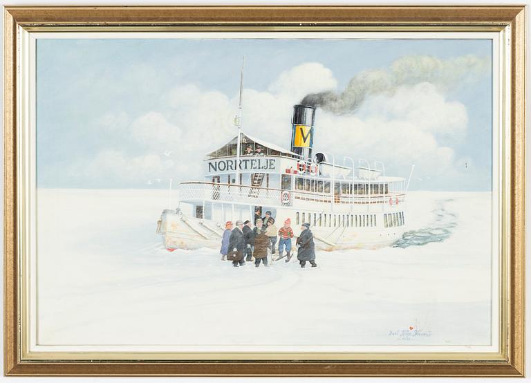 Bert Håge Häverö, oil on canvas, signed and dated 1988.