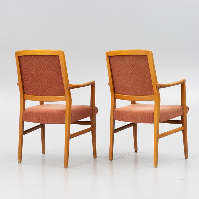 David Rosén, a pair of model 562-317 armchairs, Nordiska Kompaniet, 1959.