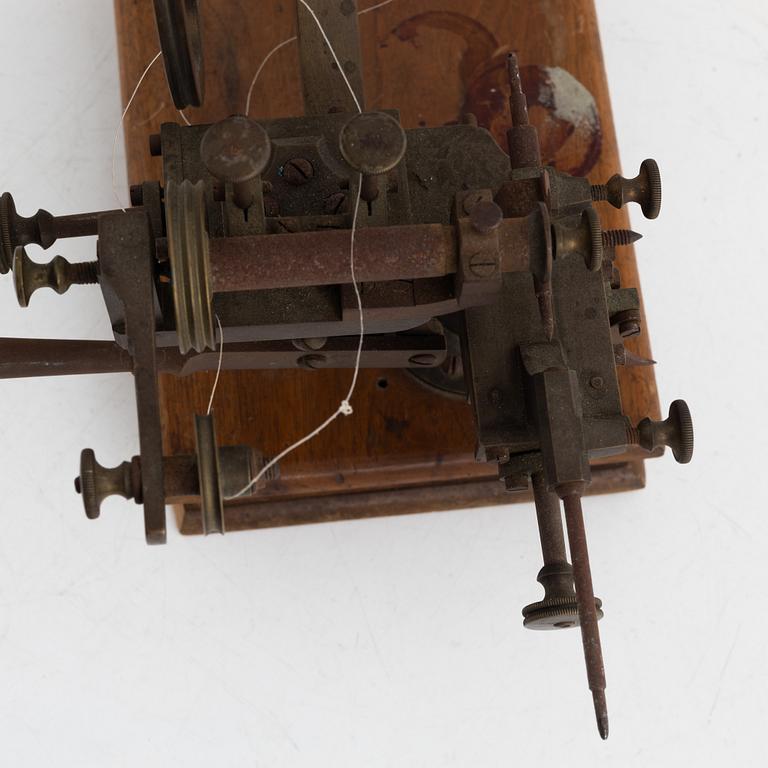 Watchmaker's lathe, circa 1900.