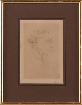 Axel Fridell · AXEL FRIDELL, etsning, signerad.