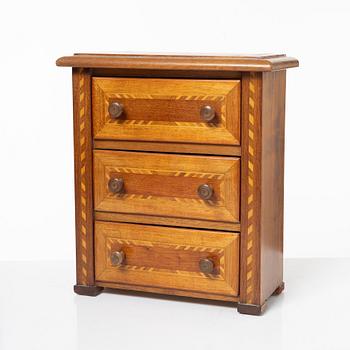 Miniature chest of drawers, early 20th century.