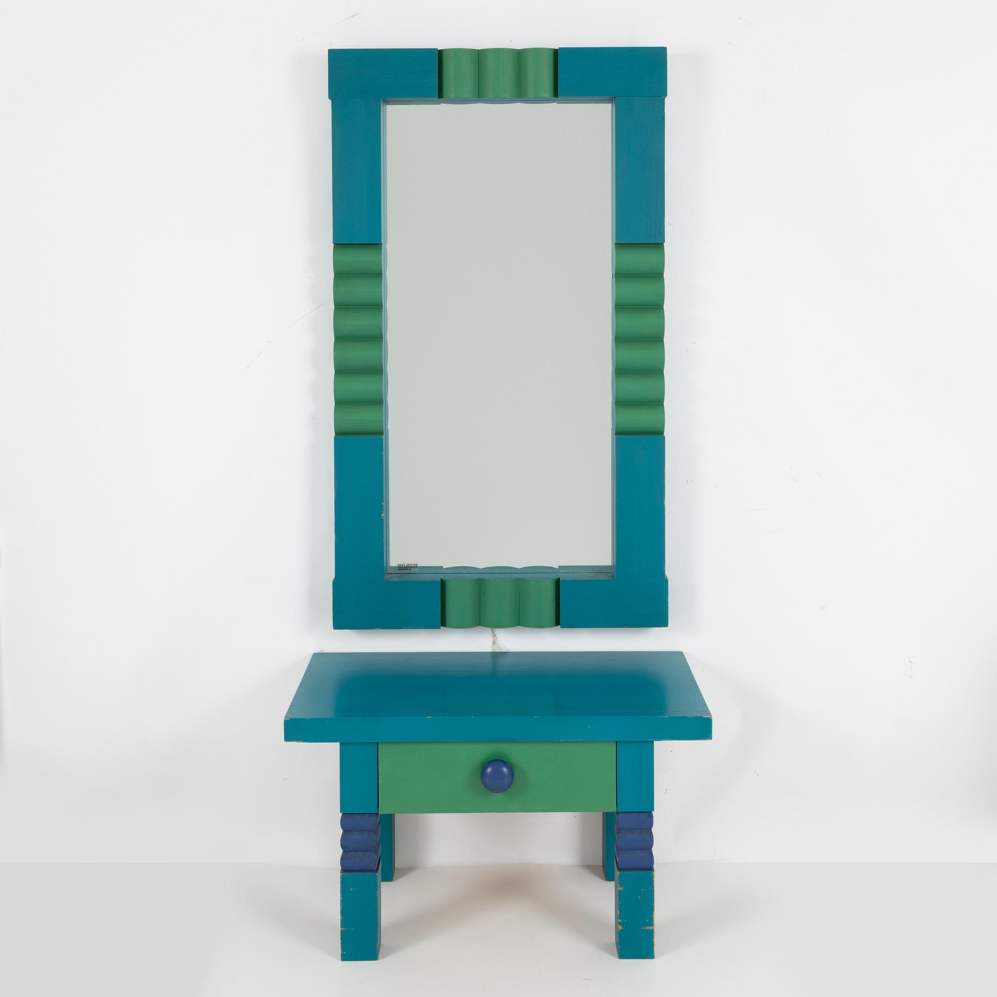 Erik Höglund, hall furniture, 2 pieces, Eriksmålaglas, Eriksmåla, 1960s-70s.