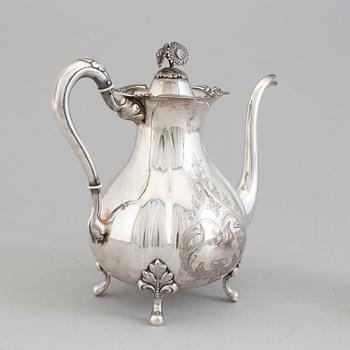 KAFFESERVIS, 3 delar , silver. GAB, Stockholm, 1937.