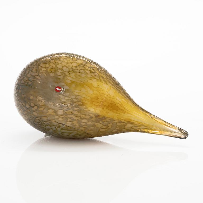 Oiva Toikka, A glass bird 'Plover', signed O. Toikka Nuutajärvi.