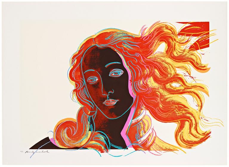 Andy Warhol, "Venus", from: "Details of renaissance paintings (Sandro Botticelli, Birth of Venus, 1482)".