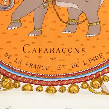 Hermès, scarf, "Caparaçons de la France et de l'Inde".