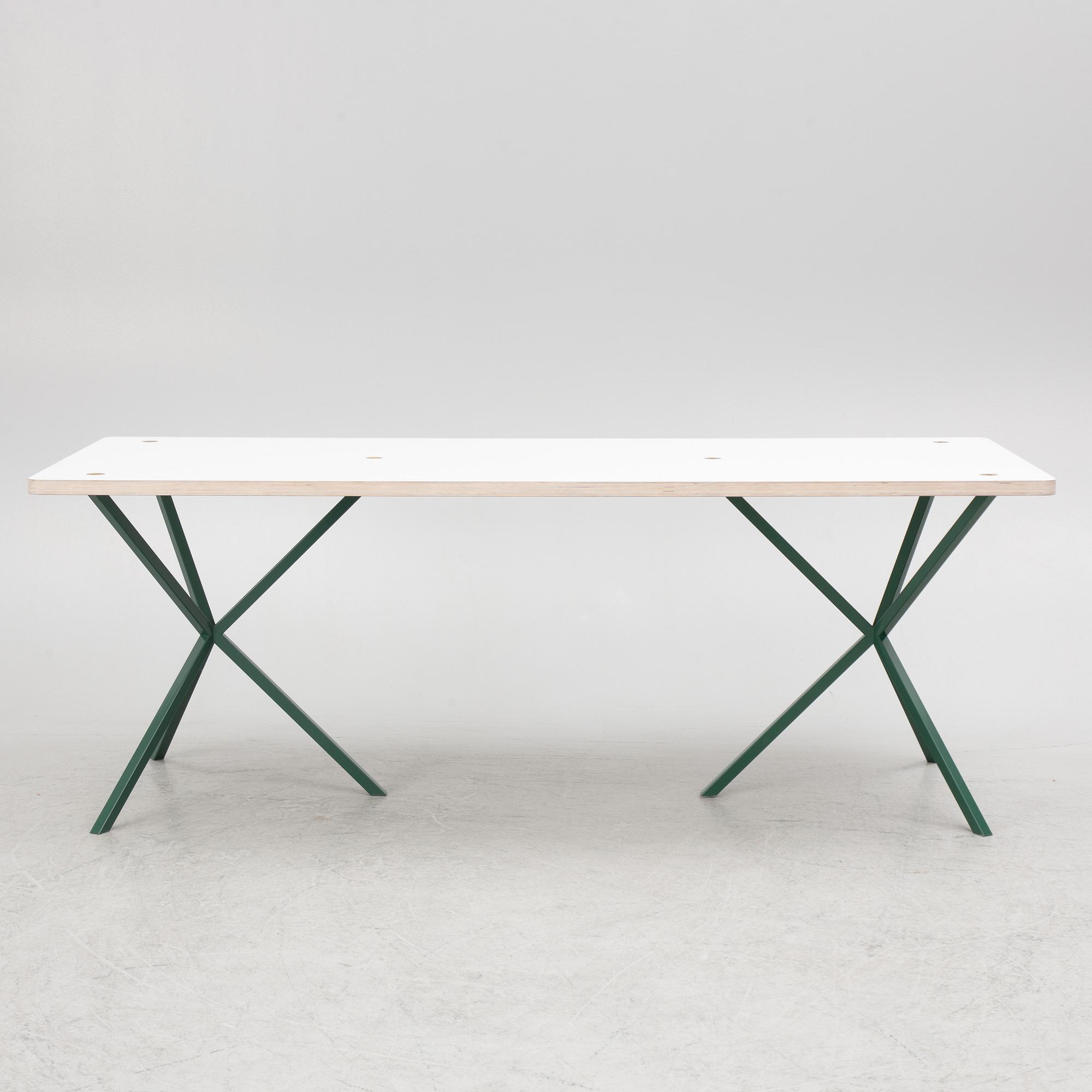 Per Söderberg, dining table, "NEB Dining Table", No Early Birds, Stockholm, 2021.