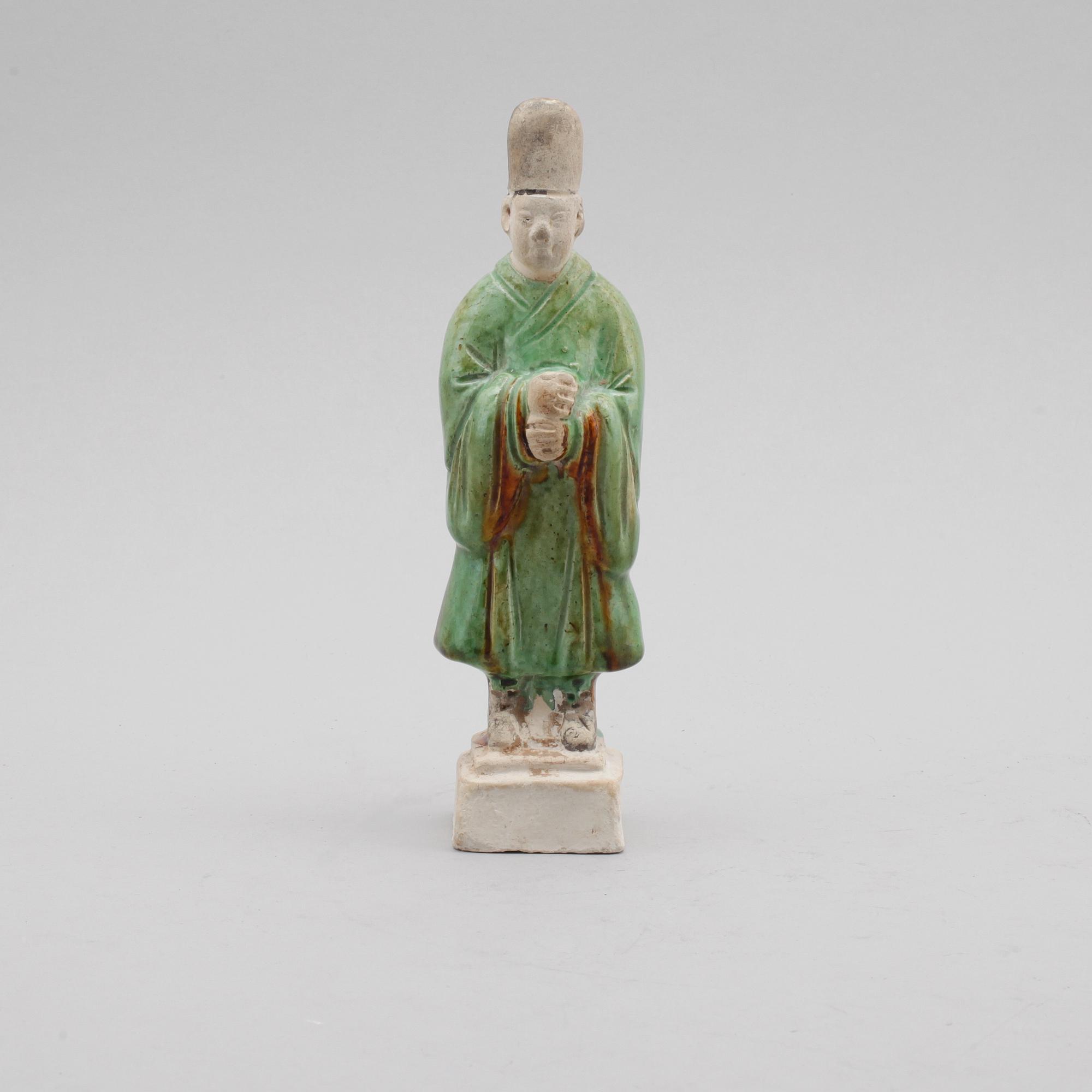 FIGUR, lergods, Kina, möjligen Ming.