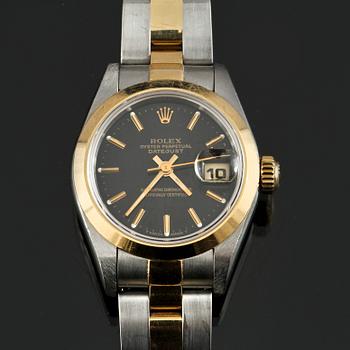 ARMBANDSUR, dam, guld och stål, "Oyster perpetual, Datejust", Rolex, 1900-talets slut.