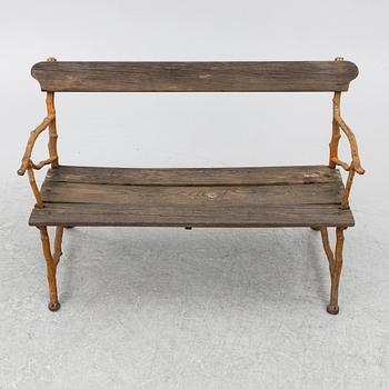 A garden sofa, Bolinders workshops, Stockholm, circa 1900.