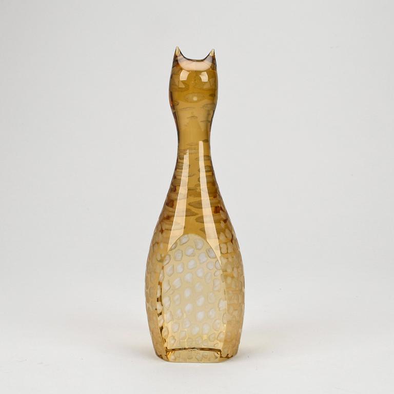 FIGURIN, glas, Vicke Lindstrand, Kosta.