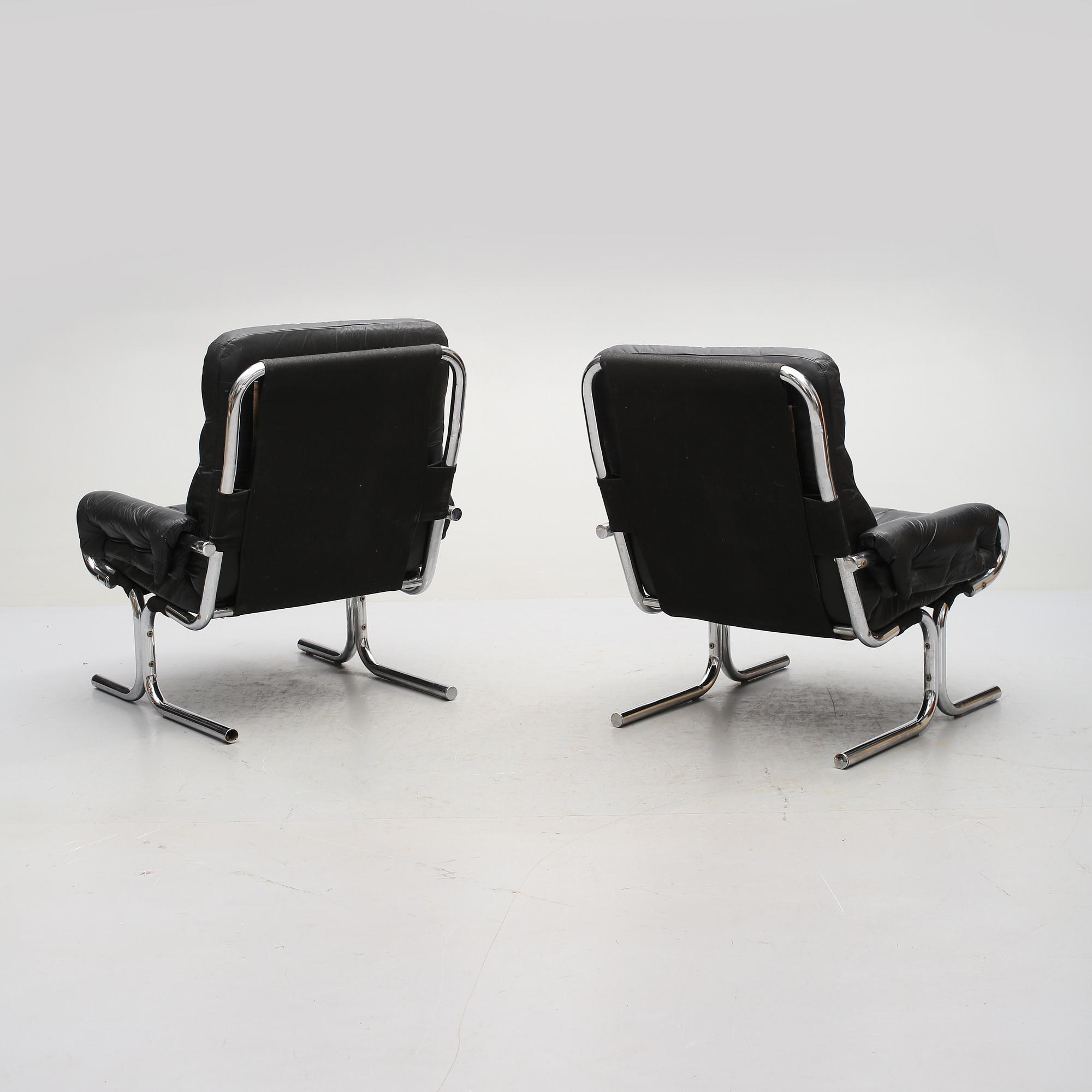 FÅTÖLJER, ett par, Sverige, 1960/1970-tal.