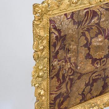 A Baroque style/Rococo revival brass protection, late 19th century.