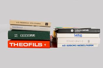 Catalogs / Materials product catalogs of furniture and furnishings, Denmark and Sweden, 1960s-90s.