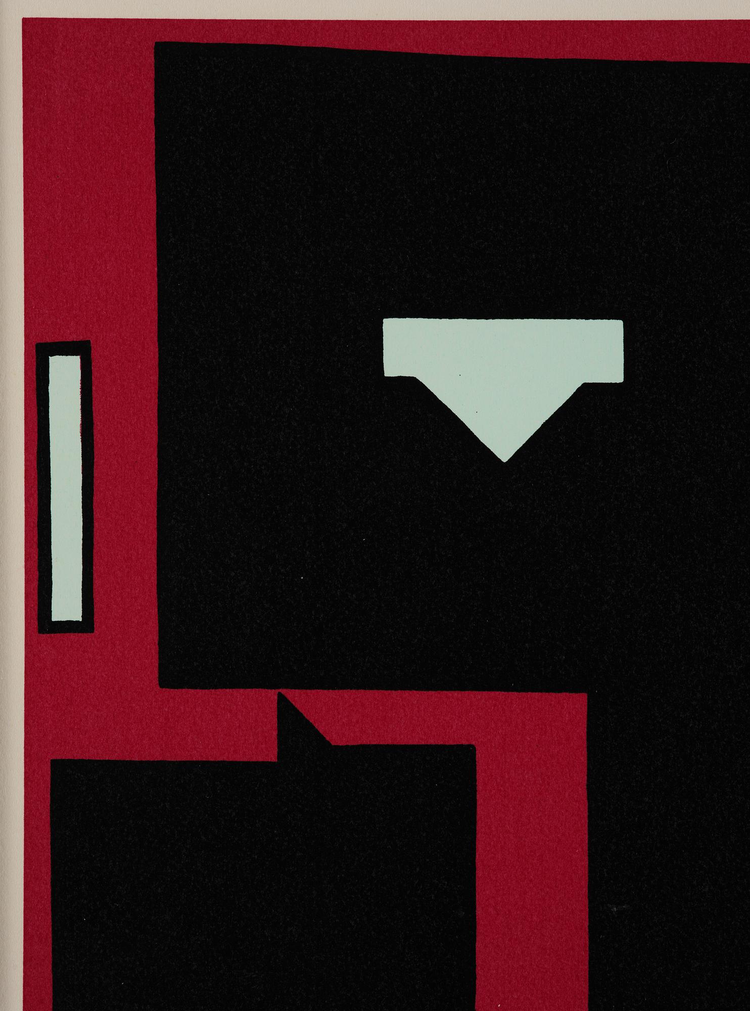 Olle Bærtling, "Egypte - formes noires dans le rouge".