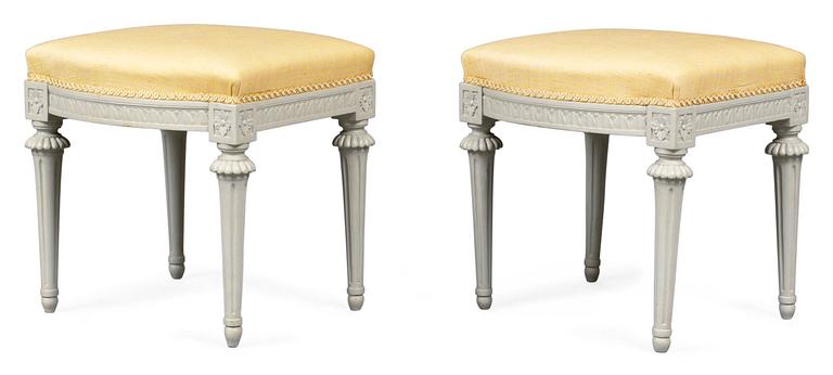 A pair of stools by J. Lindgren.