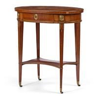A late Gustavian mahogany table attributed to J. M. Beurling (master 1777-1803).
