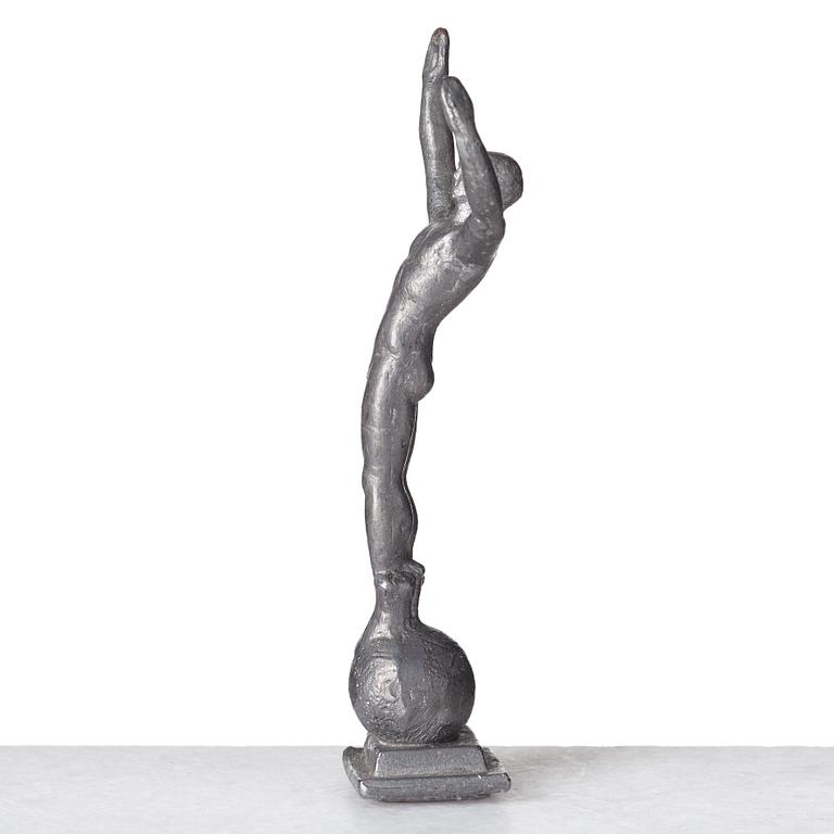 Nils Fougstedt, NILS FOUGSTEDT, a set of four pewter items, Svenskt Tenn, Sweden ca 1928.