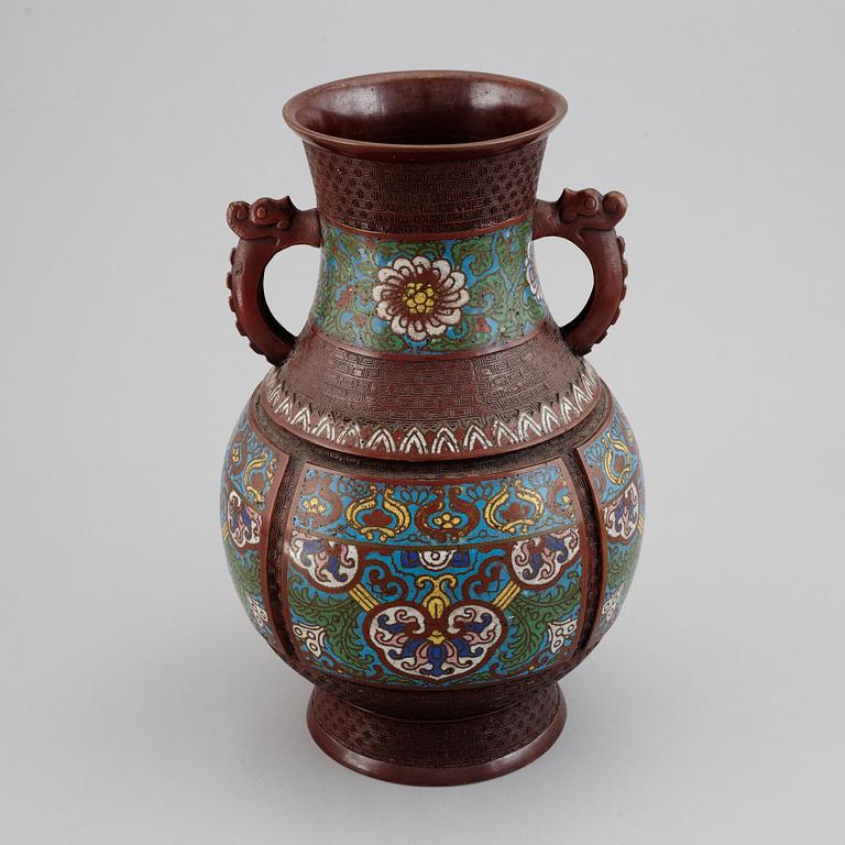 A baluster shaped vase, 20th century.