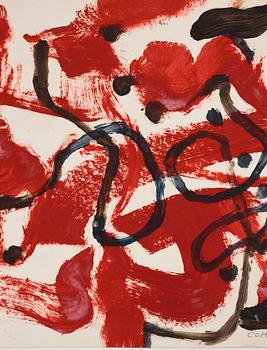 CO Hultén, gouache på papper, signerad och utförd på 1960-talet.