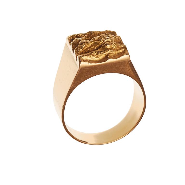 A Björn Weckström 18k gold ring, Lapponia Finland.