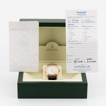 Rolex, Oyster Perpetual, Datejust, "Mother of Pearl Diamond Dial", wristwatch, 36 mm.