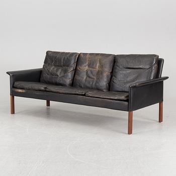 A Hans Olsen mid 20th century Danish Modern sofa, pair of lounge chairs and coffee table for CS-Möbler, Denmark.