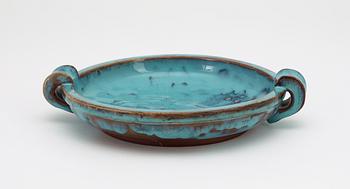 A Wilhelm Kåge 'Farsta' stoneware dish, Gustavsberg 1936.