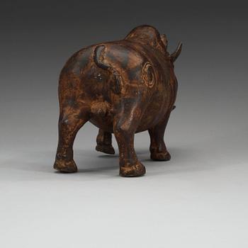 A bronze boar, Presumably Java, Indonesia, 14th Century.