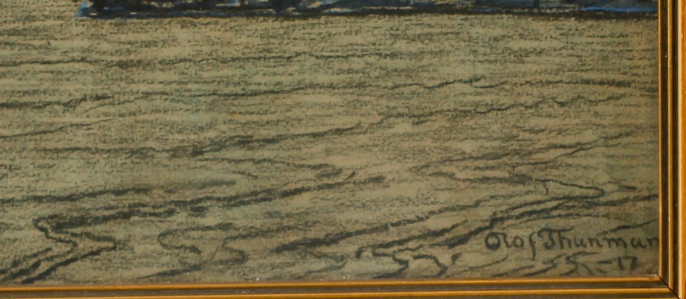 OLOF THUNMAN, blandteknik, signerad och daterad -17.