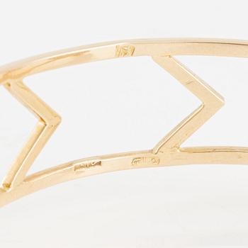 Armband 18K guld med fasettslipad kvarts.