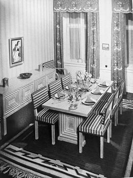 Oscar Nilsson, tillskrivet, matbord, sannolikt utfört hos Isidor Hörlin AB, Stockholm 1930-40-tal.