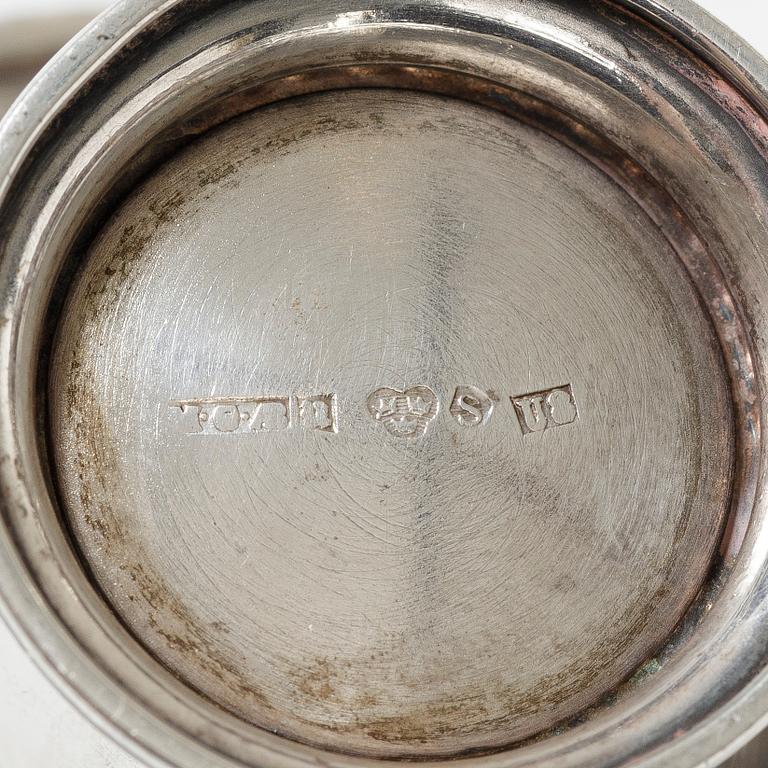 A lot of silver, 8 pieces, including with mark of KG Markströms, Uppsala 1897.