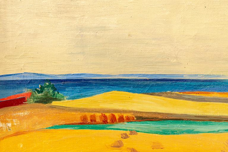 Edvard Wallenqvist, olja på duk signerad.