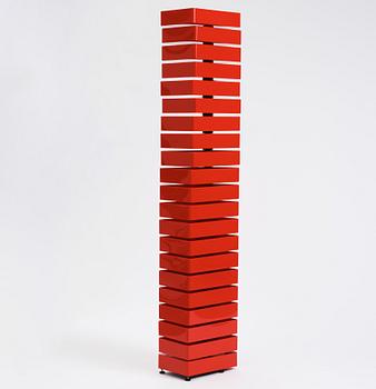 Shiro Kuramata, a cabinet/shelf, 'Revolving Cabinet', Cappellini, Italy post 1970.