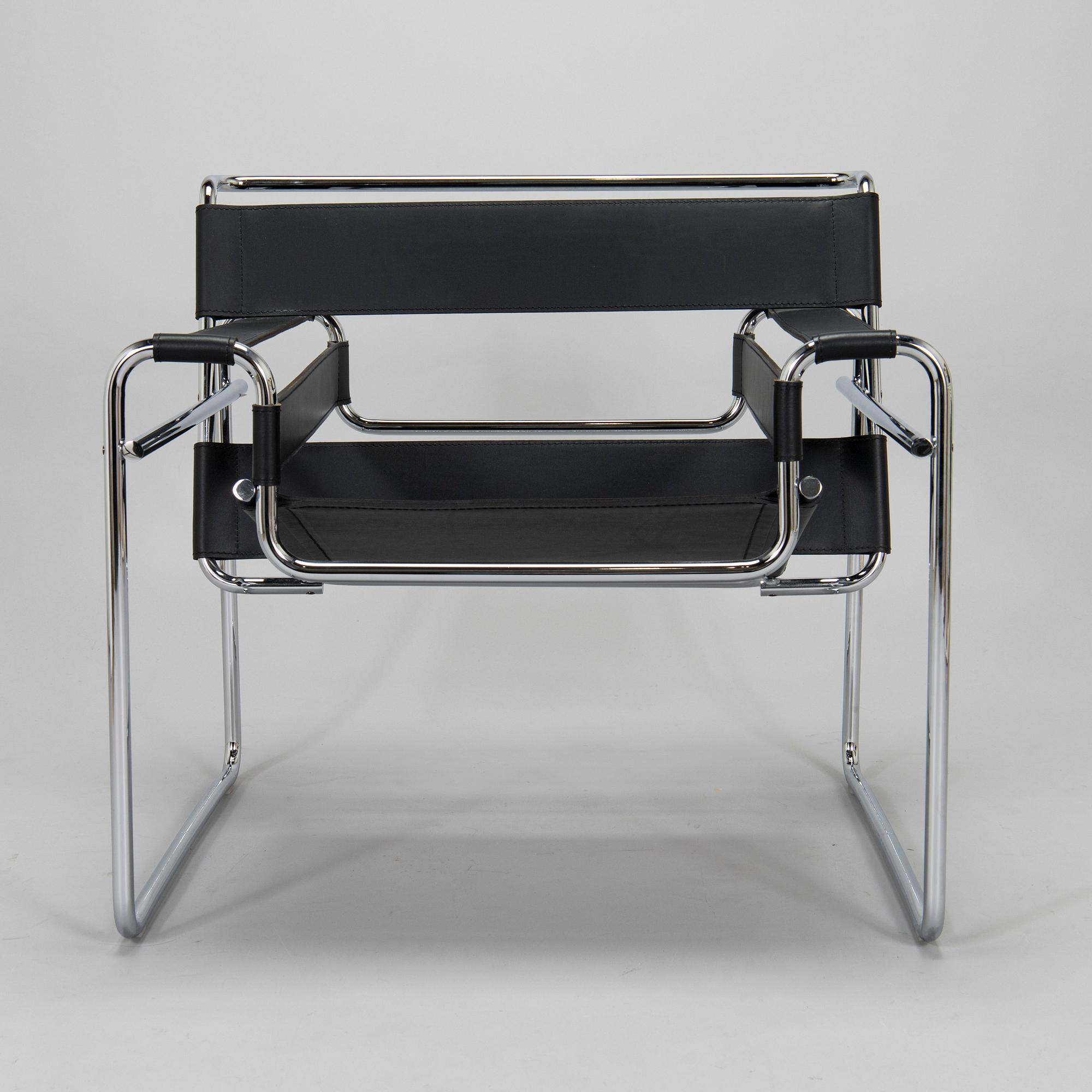 Marcel Breuer, fåtölj, "Wassily", Knoll, kring 2010.