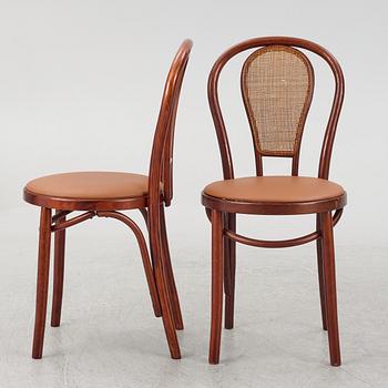 A set of four chairs, late 20th century.