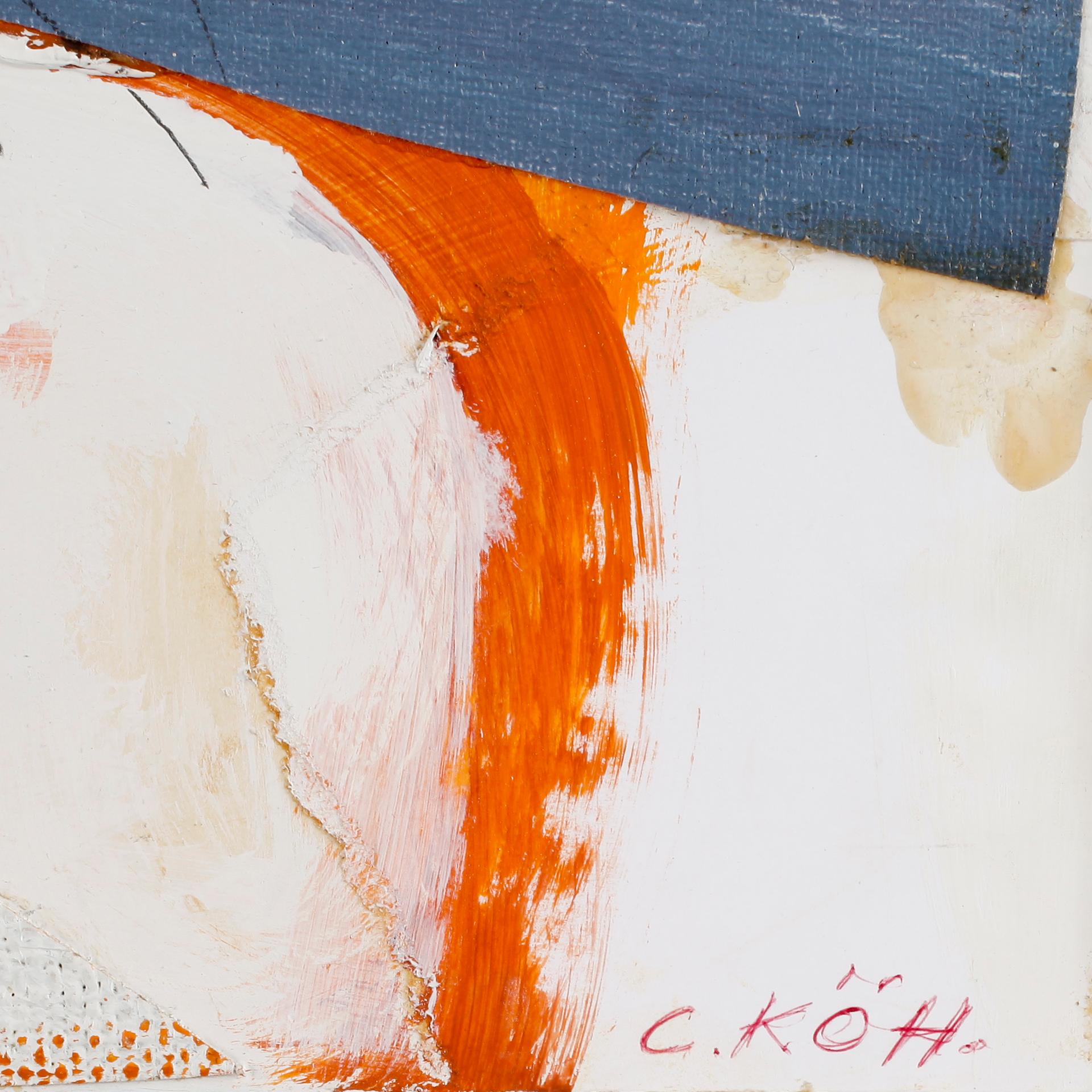 CARL KÖHLER, blandteknik med collage, sign.