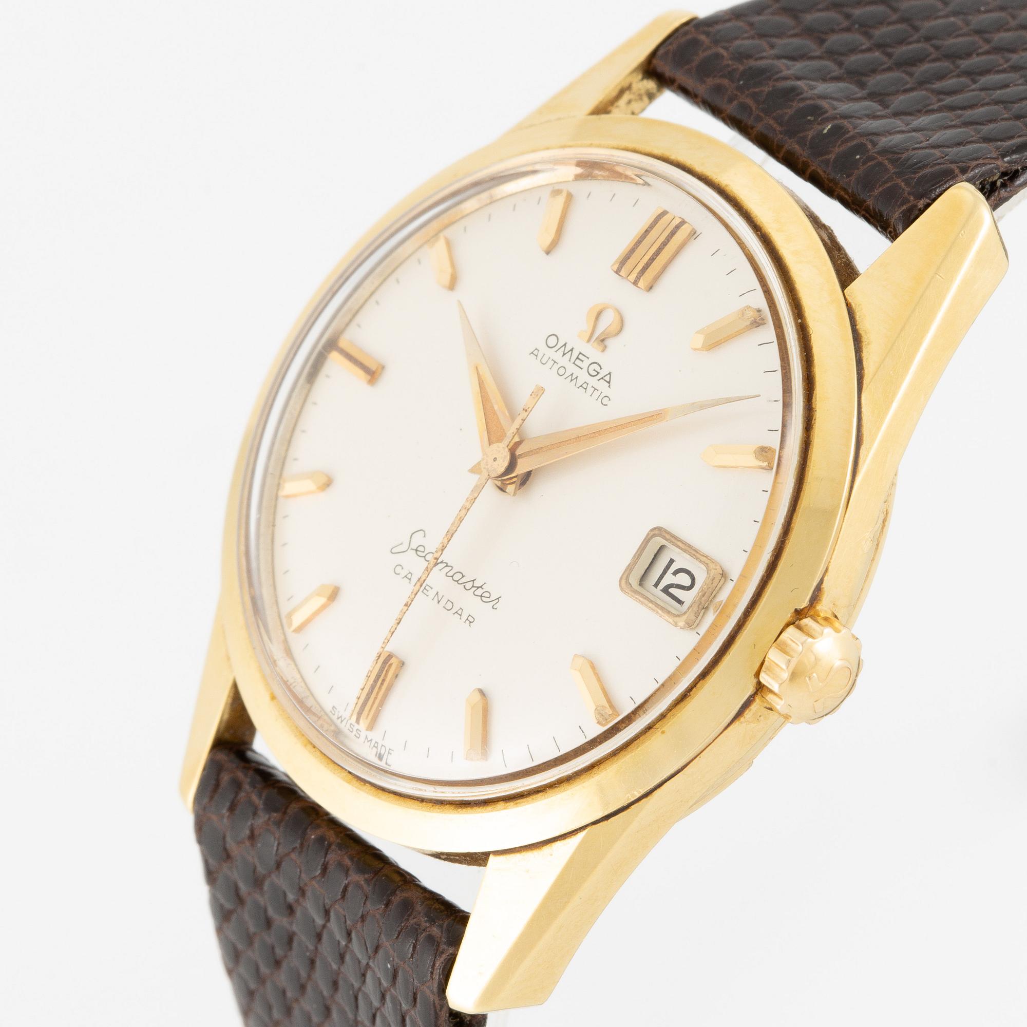 Omega, Seamaster, Calendar, wristwatch, 33.5 mm.