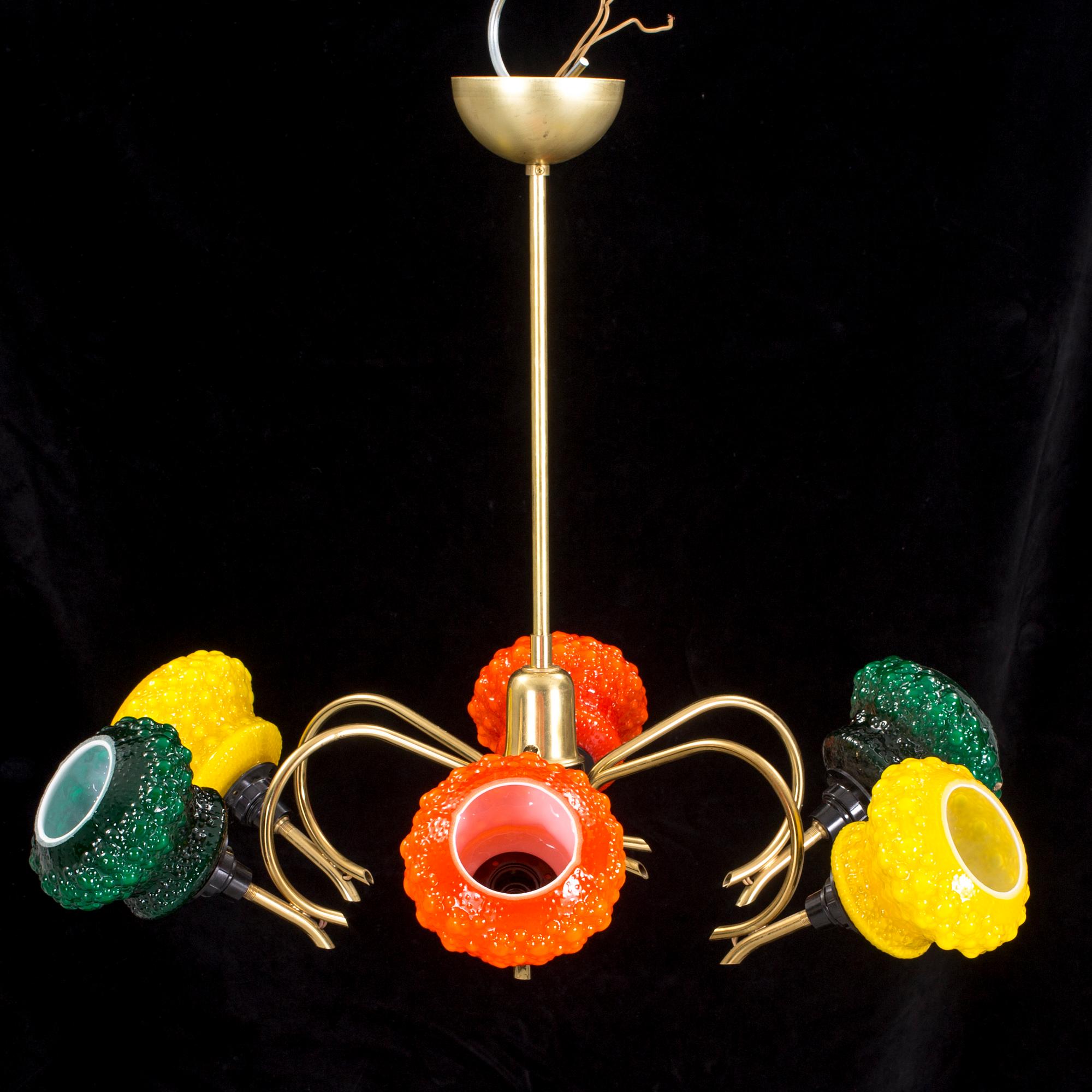 TAKLAMPA, 1950/60-tal. Höjd 52 cm.