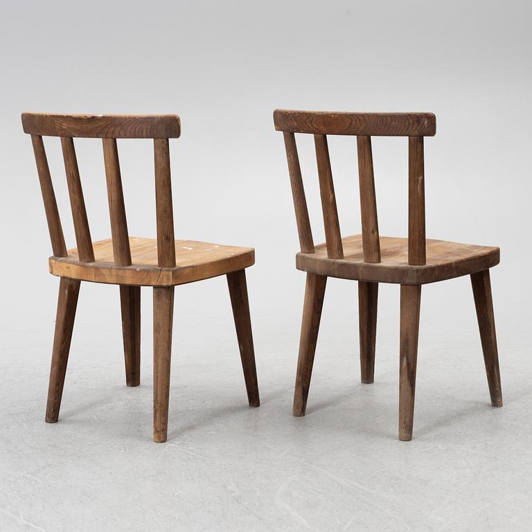 Axel Einar Hjorth, stolar, fyra stycken, "Utö", Nordiska Kompaniet, 1930-tal.