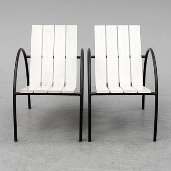 A SET OF TWO JONAS BOHLIN "LIV" ARMCHAIRS, Jonas Bohlin Design Stockholm. The model designed in 1997.