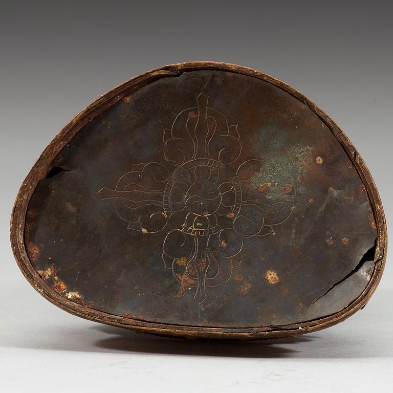 AMITAYUS, förgylld koppar. Tibeto-kinesisk, 1700-tal.