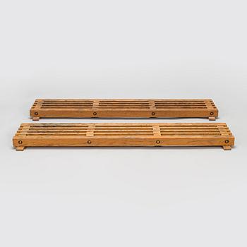 Two 1962 front door boot scrapers made to order, O.Y. Huonekalu- ja Rakennustyötehdas A.B.