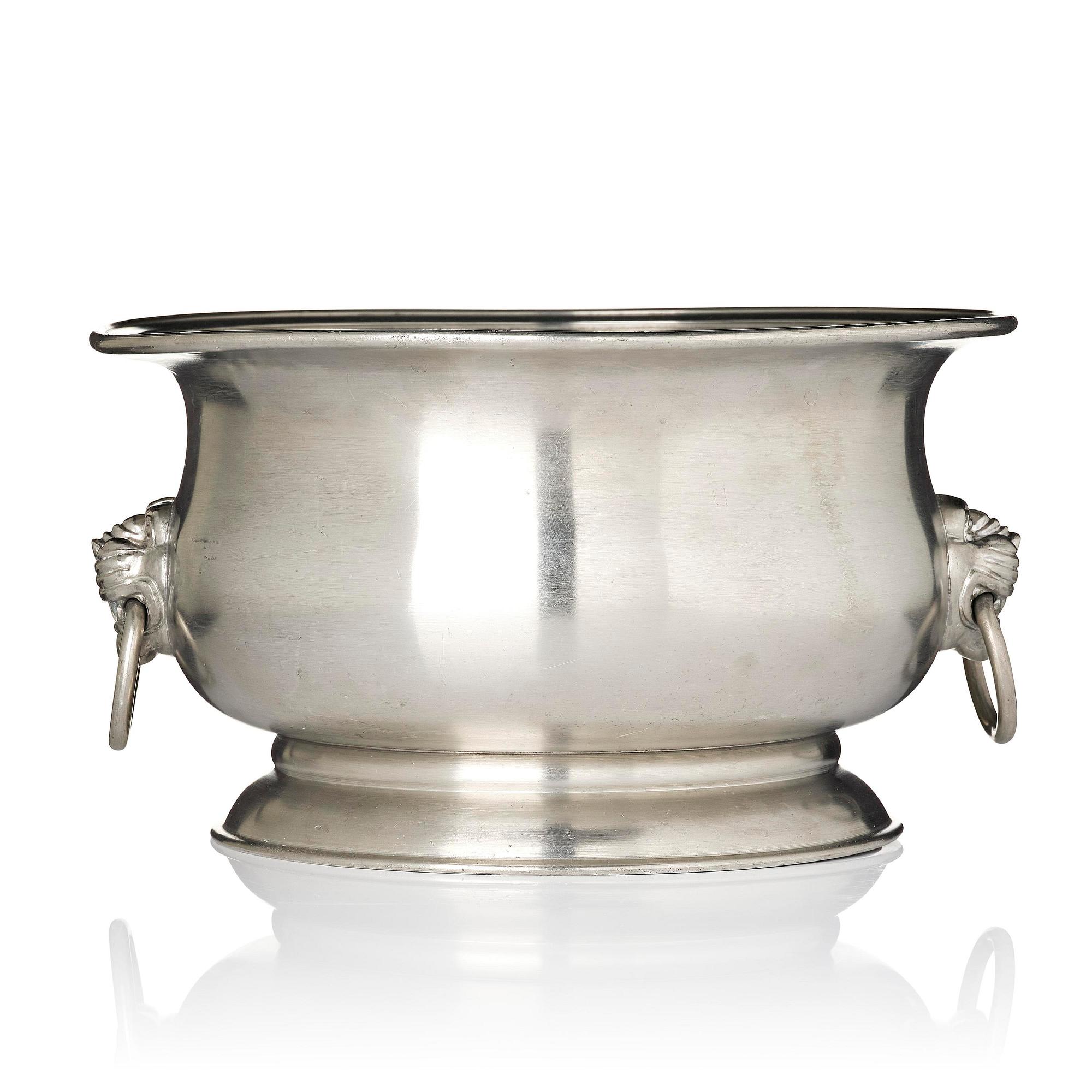 Estrid Ericson, & Anna Petrus, a pewter bowl/wine cooler model "A 531", Firma Svenskt Tenn, Stockholm, 1928.