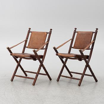 Safari chairs, a pair, 'Bolsena', Eichholtz, contemporary.