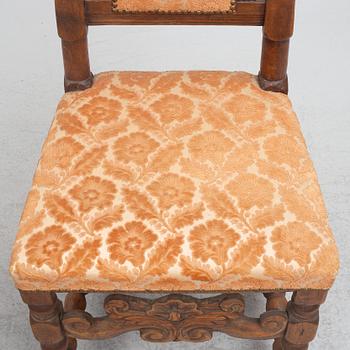 Four Baroque chairs, early 18th century.