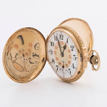 Hamilton watch company pocket watch 14 ct.