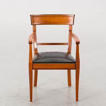 A FRANCE WRITING DESK AND A CHAIR FROM GRANGE.