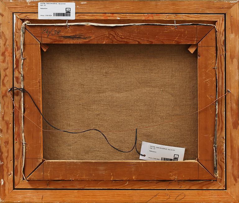 GIDEON BÖRJE, olja på duk, sign.